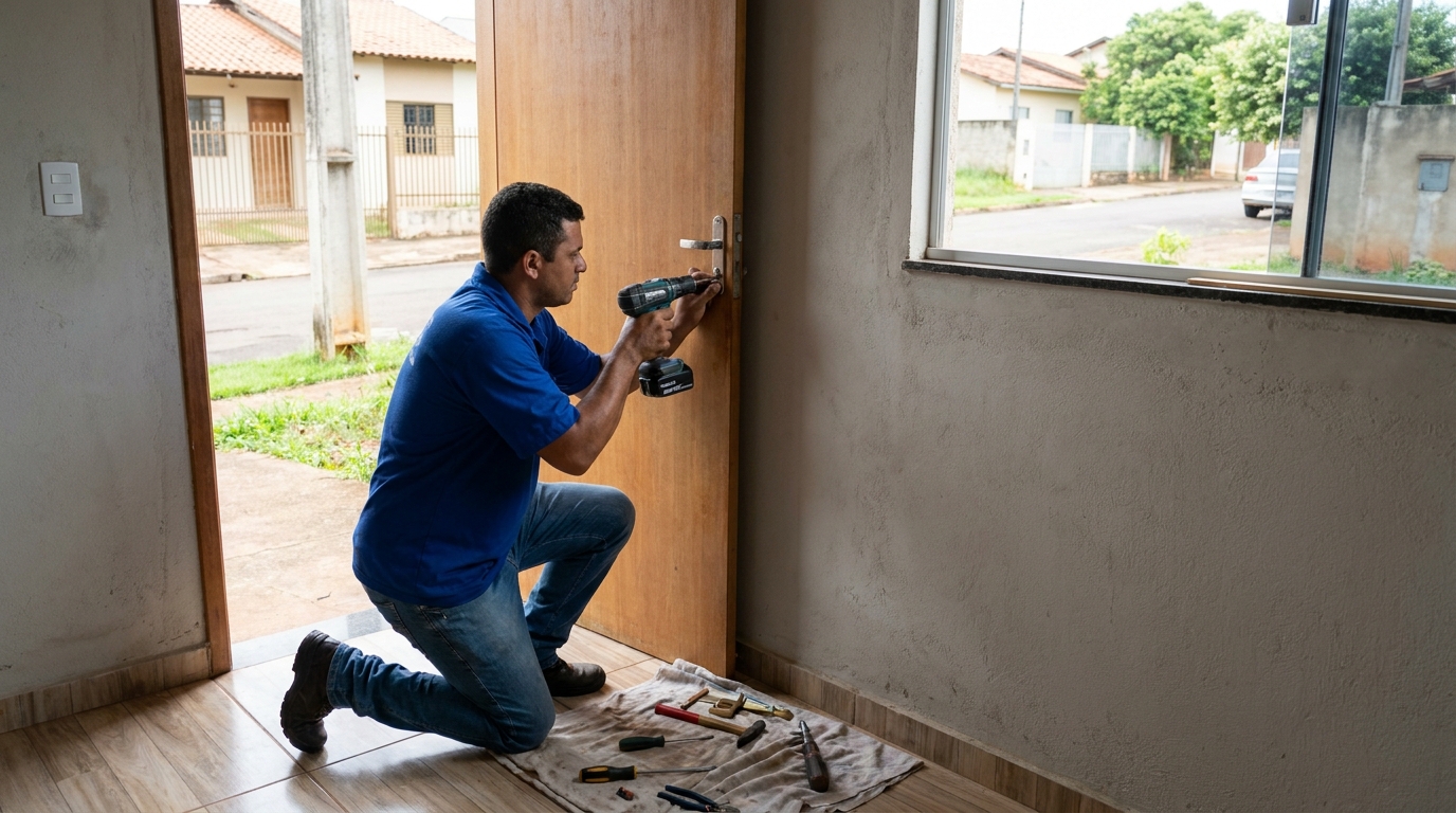 Instalação de Fechadura Residencial profissional no Bom Clima, Guarulhos‑SP