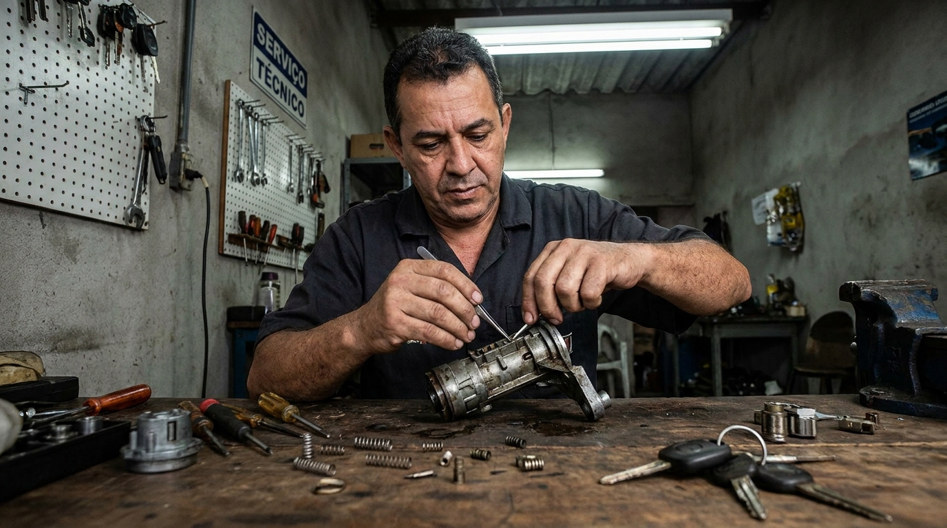Troca de Segredo do Miolo da Porta profissional em Pimentas, Guarulhos‑SP